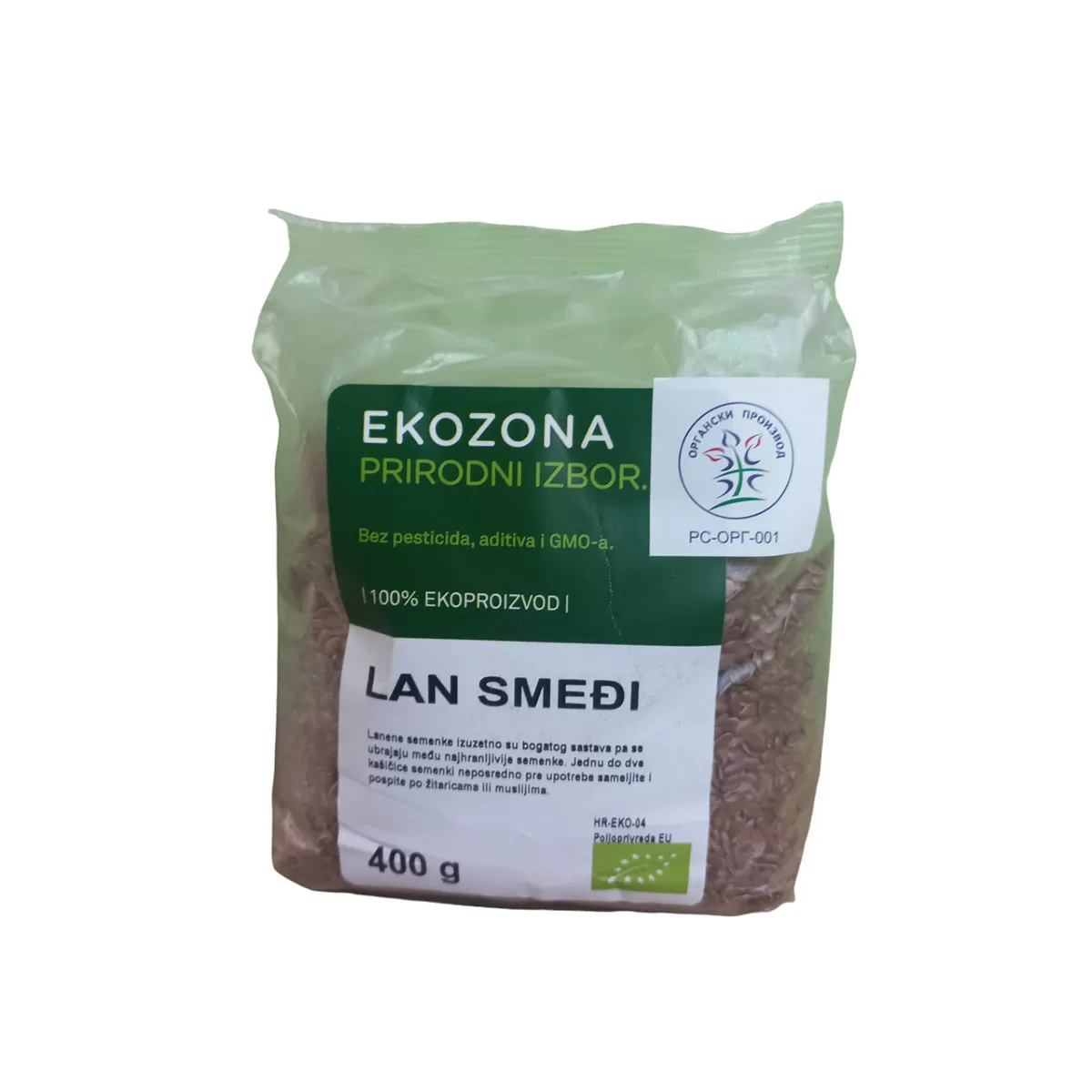 Lan smeđi Ekozona, 400g 