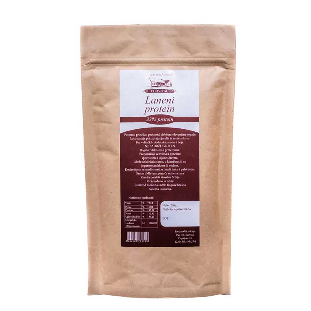 Laneno brašno (protein) Ecovital, 200g 