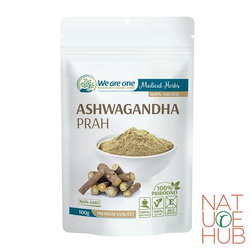 Ašvaganda u prahu organic wao, 100g 